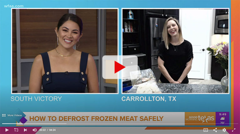 Maggy Doherty discusses How To Defrost Meat Safely on Good Morning Texas