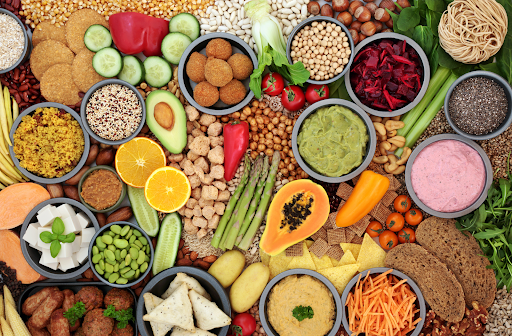 a pile of vegetables