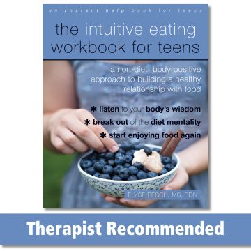 a book called the intuitive eating workbook for teens