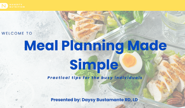diy dietitian meal planning course